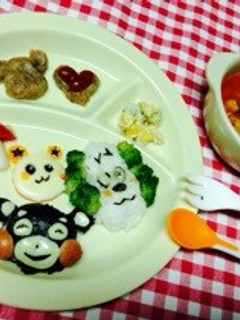 くまモン♡ワンワン♡ウータン♡バースデー-レシピのメイン写真