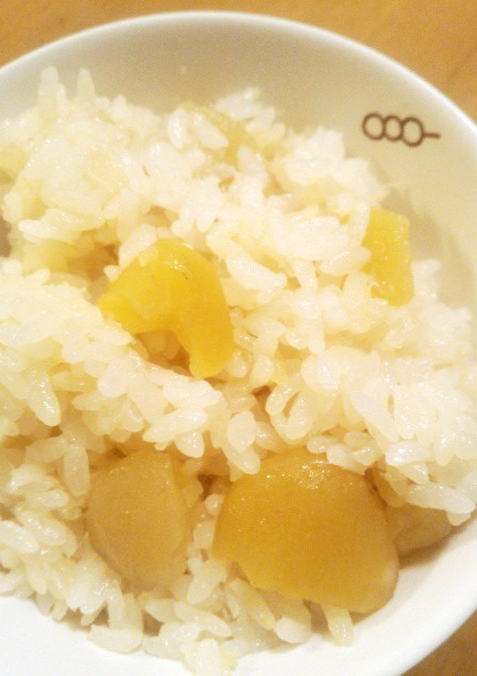 栗とほたて缶の炊き込みご飯-レシピのメイン写真