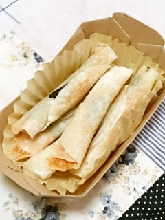*レンジで♪餃子の皮チーズ海苔巻き*-レシピのメイン写真