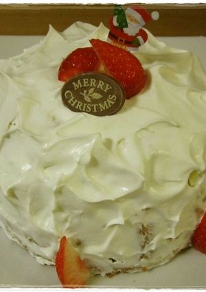 クリスマス☆イチゴドームチーズケーキ-レシピのメイン写真