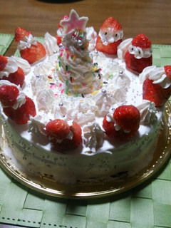 (*´ω`*簡単クリスマスケーキ☆♪-レシピのメイン写真