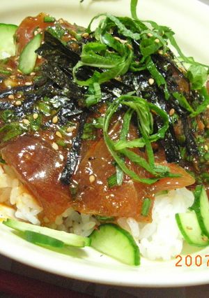 韓国風まぐろ漬け丼-レシピのメイン写真