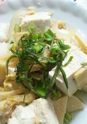ダイエット&エコ★筍豆腐丼-レシピのメイン写真