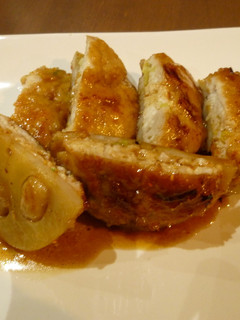 れんこんの鶏つくねのせ-レシピのメイン写真