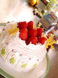 不器用でも可愛くデコレーションケーキ☆-レシピのメイン写真