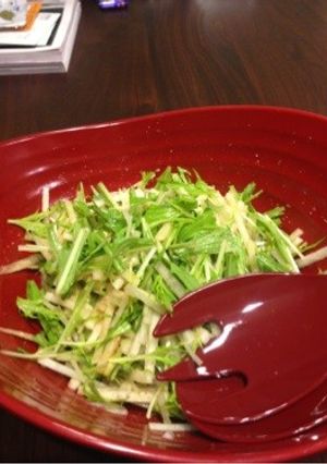 居酒屋風？大根と水菜のシャキシャキサラダ-レシピのメイン写真