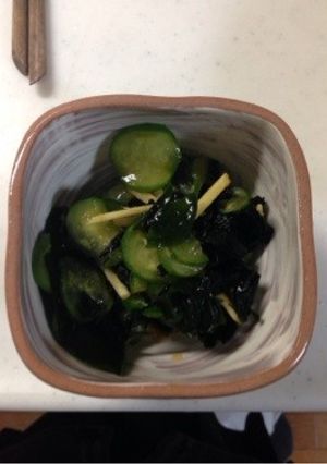 キュウリとワカメの酢の物-レシピのメイン写真