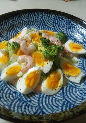 【ブロッコリー･海老･卵のサラダ♪】-レシピのメイン写真