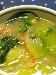 簡単☆青梗菜と春雨の中華スープ-レシピのメイン写真