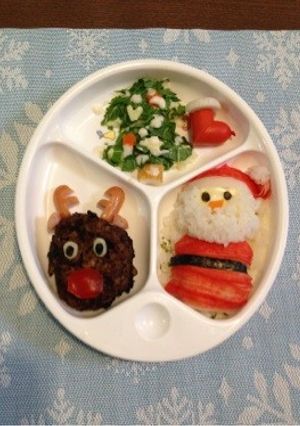 クリスマス ツリー、サンタ、トナカイ-レシピのメイン写真