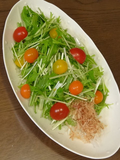 大根と水菜のツリーサラダ-レシピのメイン写真