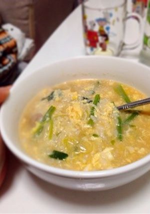 【手抜き】卵雑炊【硬いご飯】-レシピのメイン写真