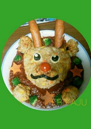 クリスマスに♪トナカイミートローフ-レシピのメイン写真