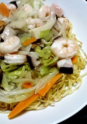 香ばし麺の中華あんかけ焼きそば-レシピのメイン写真