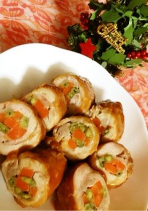 簡単！20分でチキンロール♡-レシピのメイン写真