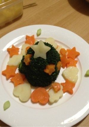 ブロッコリーでクリスマスツリー☆-レシピのメイン写真