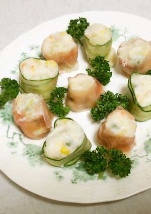 クルクル巻いたオシャレなポテトサラダ-レシピのメイン写真