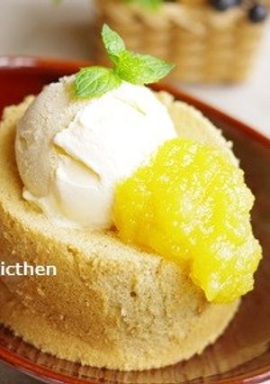 春よ来いでブラウンシフォンケーキ-レシピのメイン写真