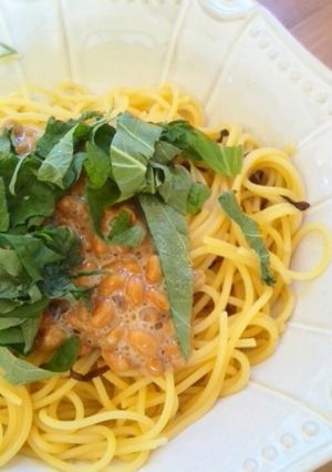 簡単☆納豆こんぶパスタ-レシピのメイン写真