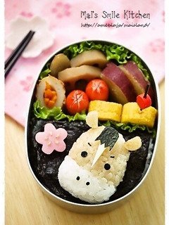 お正月に♪お馬さんのお弁当*キャラ弁-レシピのメイン写真