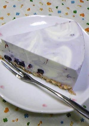 ブルーベリーのレアチーズケーキ-レシピのメイン写真