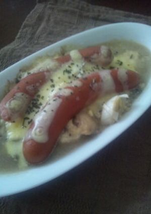 簡単　豆腐ソーセージグラタン-レシピのメイン写真