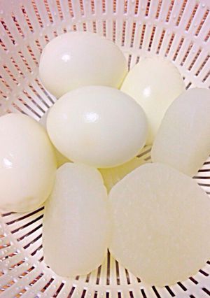 おでんに！圧力鍋で大根とゆで卵W下準備-レシピのメイン写真