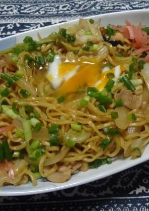 ★即席麺で豪快に作る焼きラーメン-レシピのメイン写真