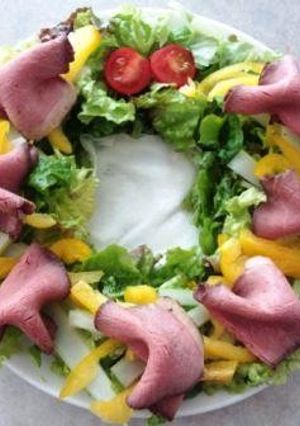 ローストビーフ de クリスマスリース-レシピのメイン写真