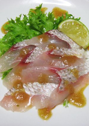白身魚のカルパッチョ-レシピのメイン写真
