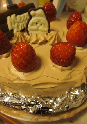 簡単クリスマスケーキ-レシピのメイン写真