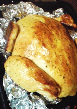 クリスマスにパンでなんちゃって鳥の丸焼き-レシピのメイン写真