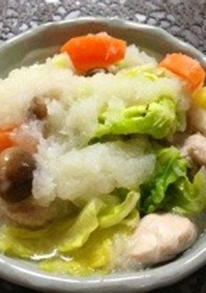 鶏みぞれ鍋☆ 大根おろしで煮るだけ〜♪-レシピのメイン写真