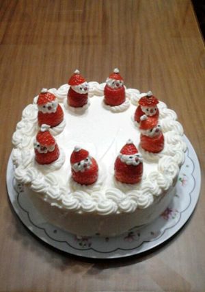 苺たっぷり!クリスマスケーキ☆-レシピのメイン写真