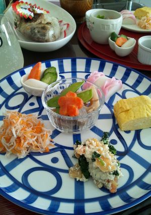 ゴマドレで☆柿とほうれん草の白和え-レシピのメイン写真