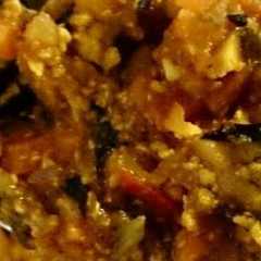A picture of 【肉無し豆腐ドライカレー】@メモ用.