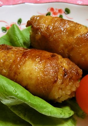 ☆生姜焼きみたいな肉巻きおにぎり☆-レシピのメイン写真