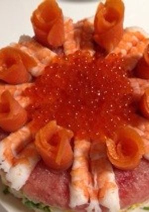クリスマスイブ♪ちらし寿司ケーキ❤️-レシピのメイン写真