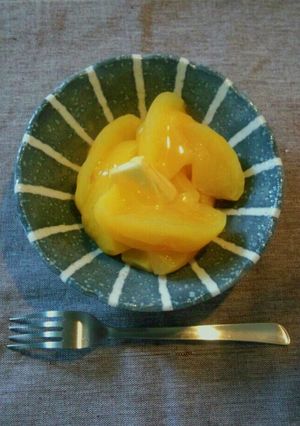 風邪ひきサンの蒸しりんご　簡単＆時短-レシピのメイン写真