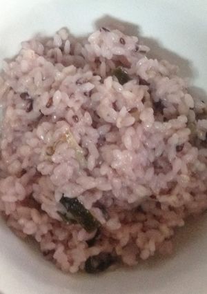 牡蠣と梅干しとチーズと雑穀の桜色ご飯-レシピのメイン写真