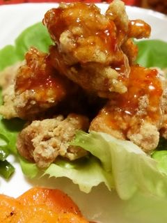 ☆チキンのから揚げ☆チリソースかけ☆-レシピのメイン写真