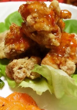 ☆チキンのから揚げ☆チリソースかけ☆-レシピのメイン写真