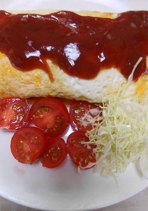 豚ばら肉とキャベツと豆苗の玉子巻き-レシピのメイン写真