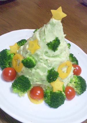 ツリーサラダ☆アボカドポテト-レシピのメイン写真