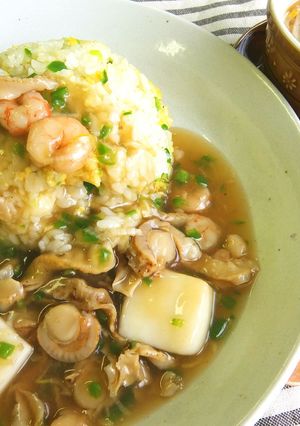 レンジで!ランチ♪あんかけチャーハン-レシピのメイン写真