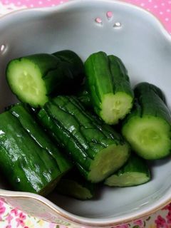 きゅうりまるごと一本漬♪-レシピのメイン写真