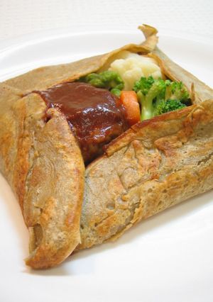 ハンバーグと野菜のガレット-レシピのメイン写真