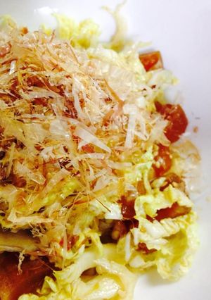 生でおいしい☆白菜と干し柿の和風サラダ-レシピのメイン写真