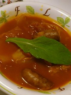 白菜とウインナーのトマトスープ-レシピのメイン写真