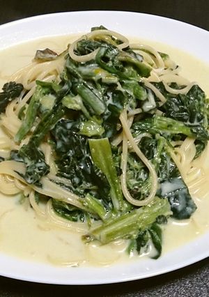 手抜きで作る！ほうれん草のクリームパスタ-レシピのメイン写真